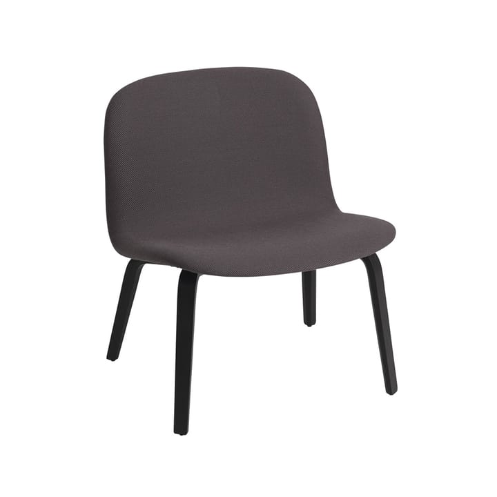 Visu loungefauteuil bekleed stoel - Twill weave 160-Black - Muuto