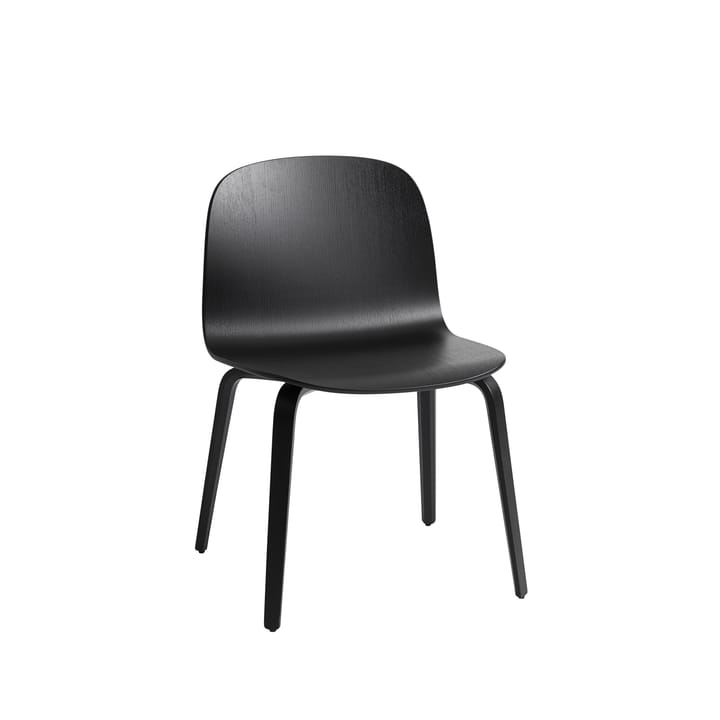 Visu Wide stoel - Black-Black wood - Muuto