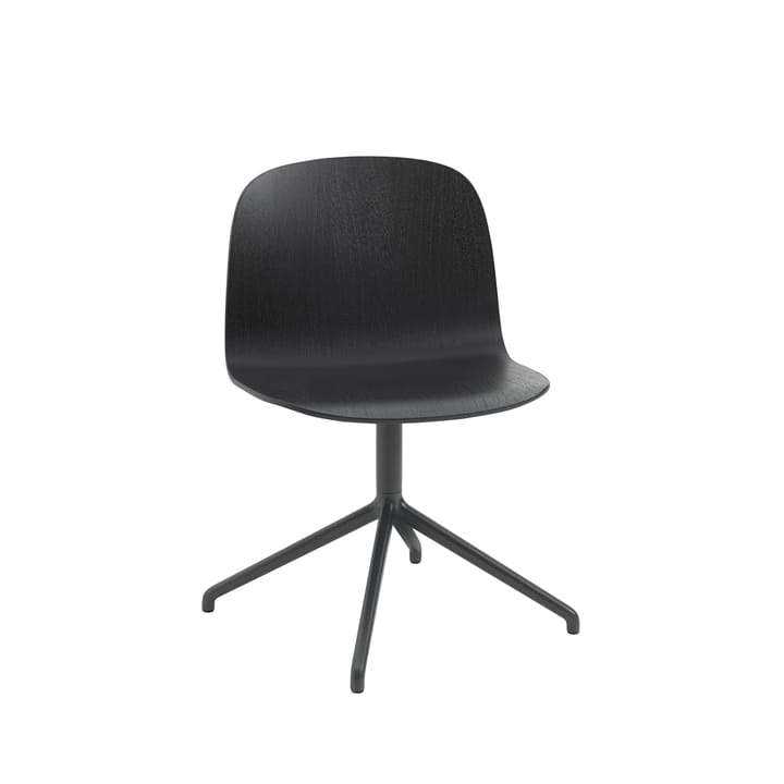 Visu Wide stoel - Black-Swivel base - Muuto