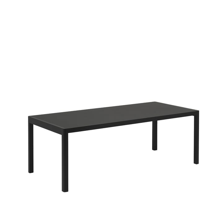 Workshop eettafel - Black linoleum-Black 200x92 cm - Muuto