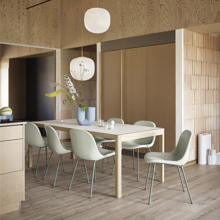 Workshop eettafel, Grey linoleum-Oak 140x92 cm Muuto