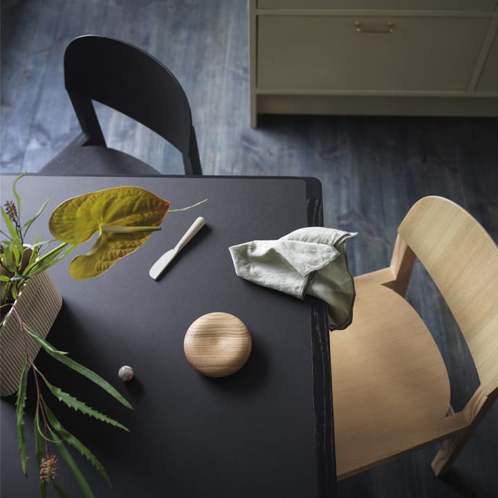 Workshop eettafel, Grey linoleum-Oak 140x92 cm Muuto