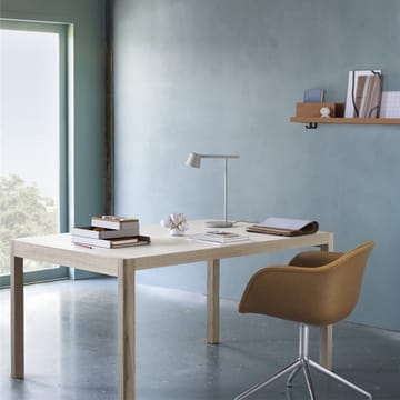 Workshop eettafel - Grey linoleum-Oak 140x92 cm - Muuto