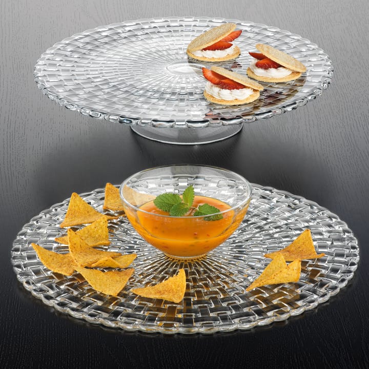 Bossa Nova koekjesschaal/chip and dip, Helder Nachtmann