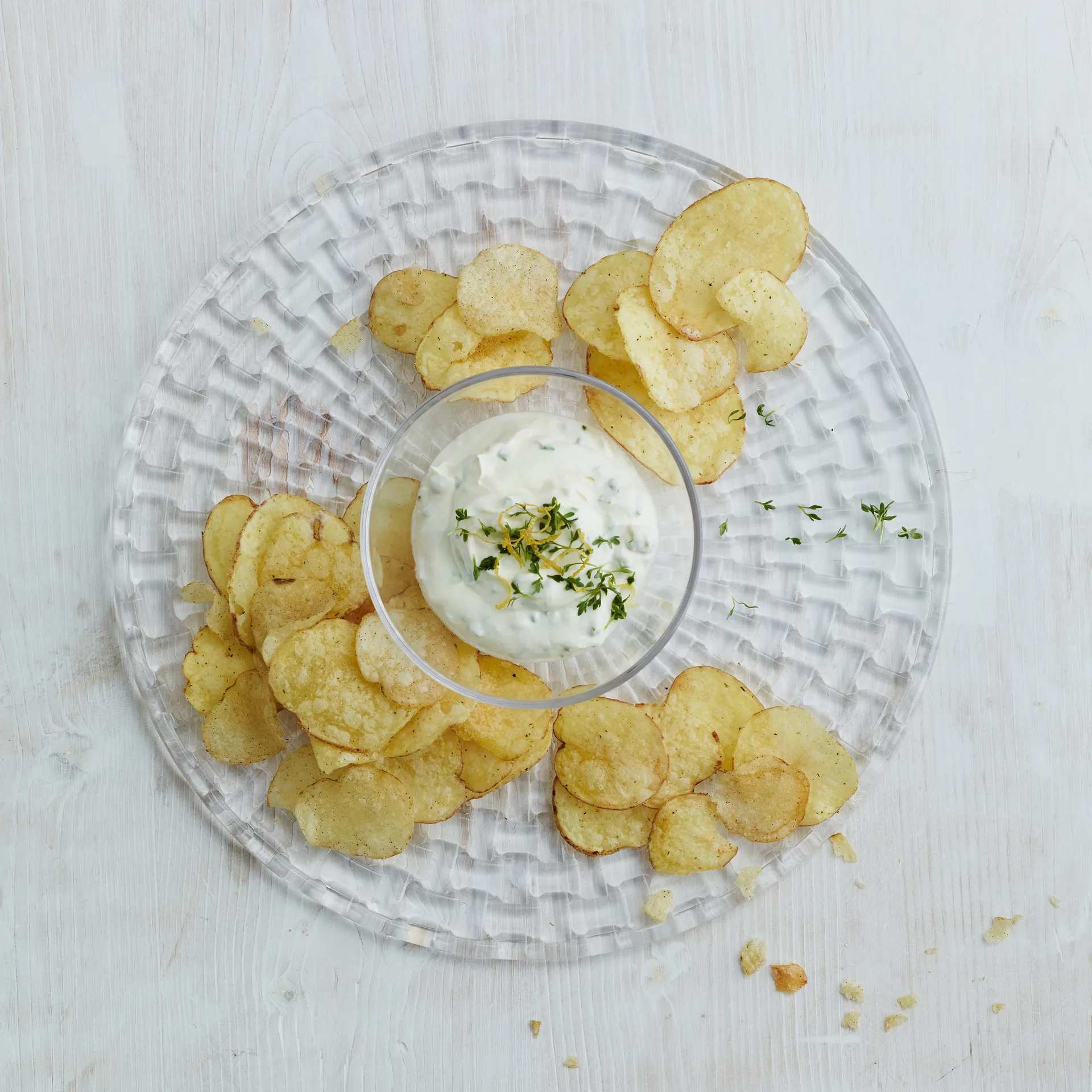 Bossa Nova koekjesschaal/chip and dip, Helder Nachtmann