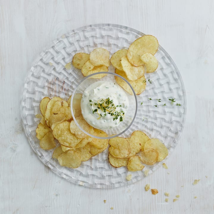 Bossa Nova koekjesschaal/chip and dip, Helder Nachtmann