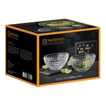 Bossa Nova kom 18 cm 2-pack - Helder - Nachtmann