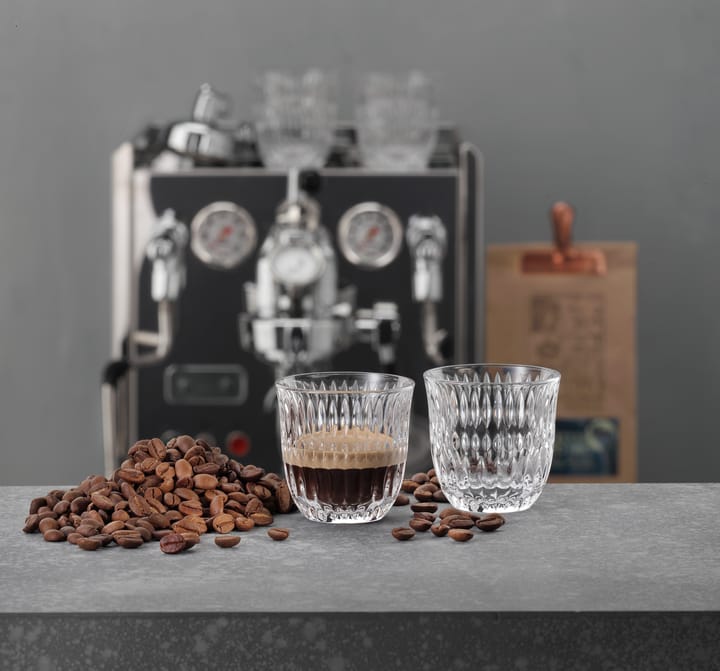 Ethno Barista Espressoglas 9 cl 2-pack - Clear - Nachtmann