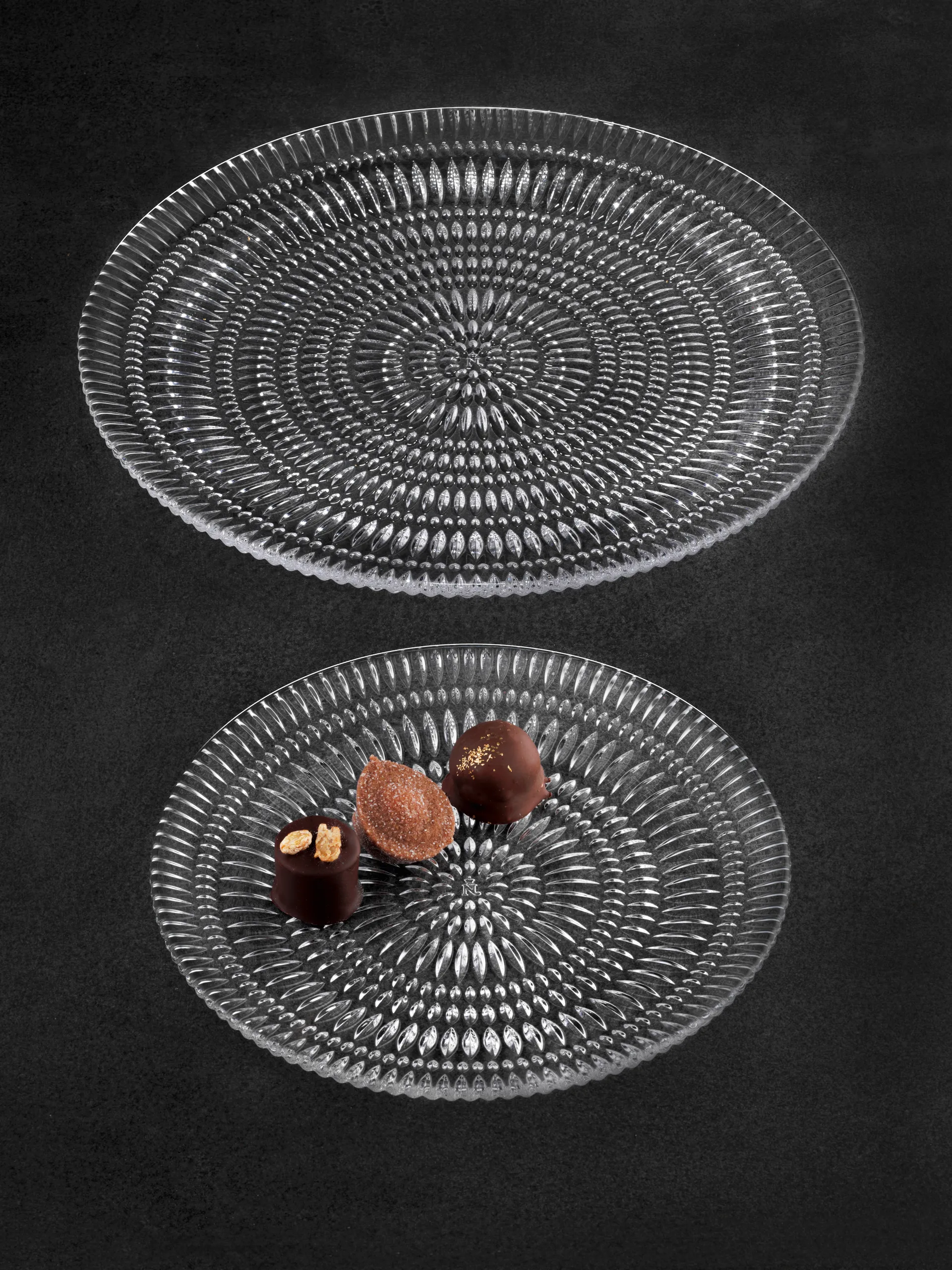 Ethno bord, 2-pack, kristalglas, Ø23 cm Nachtmann