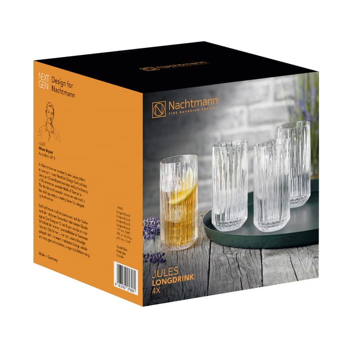 Jules longdrink 4-pack - Transparant - Nachtmann