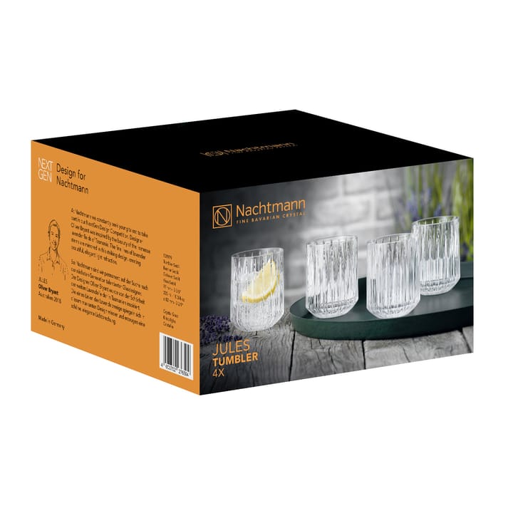 Jules tumbler 4-pack, Transparant Nachtmann