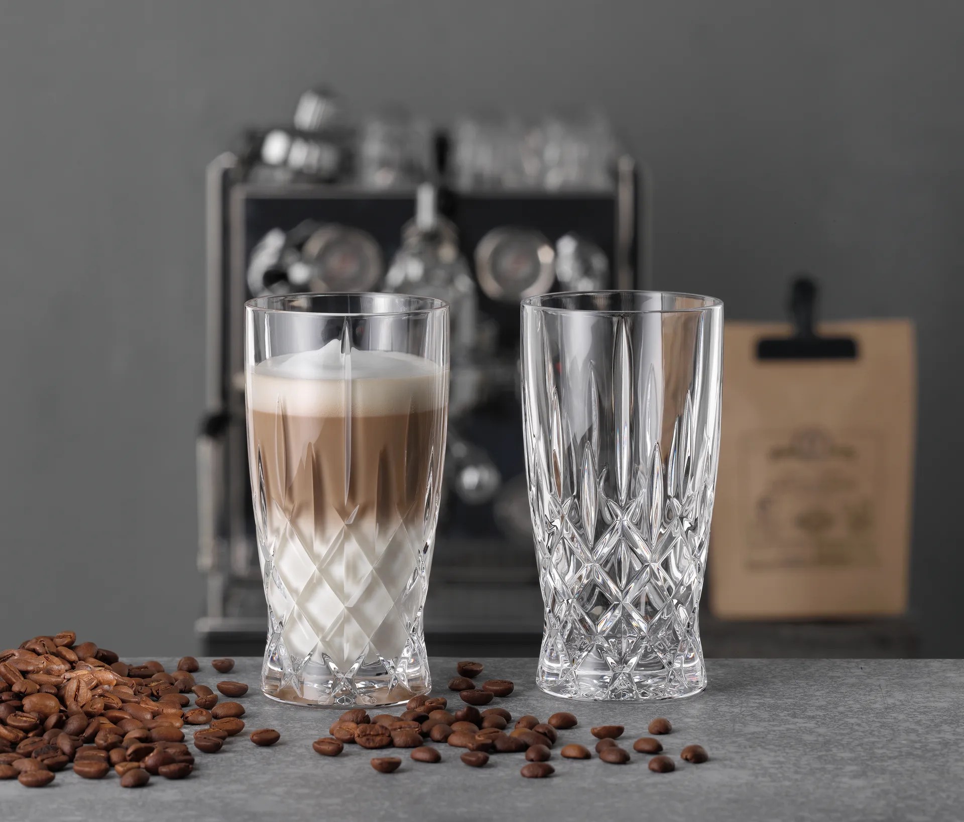 Noblesse Barista Latteglas 35 cl 2-pack, Clear Nachtmann