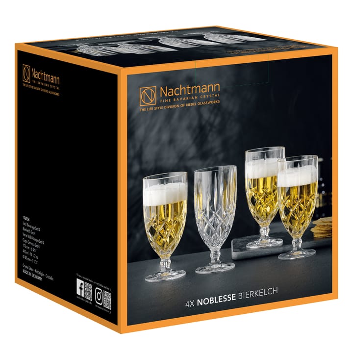Noblesse bierglazen 42,5 cl 4-pack, Helder Nachtmann
