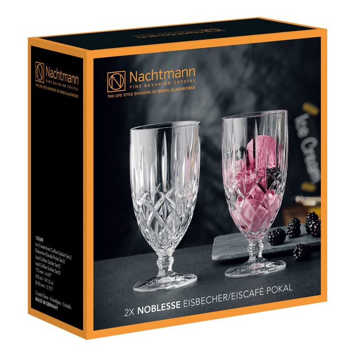 Noblesse dessertglazen 2-pack, Helder Nachtmann