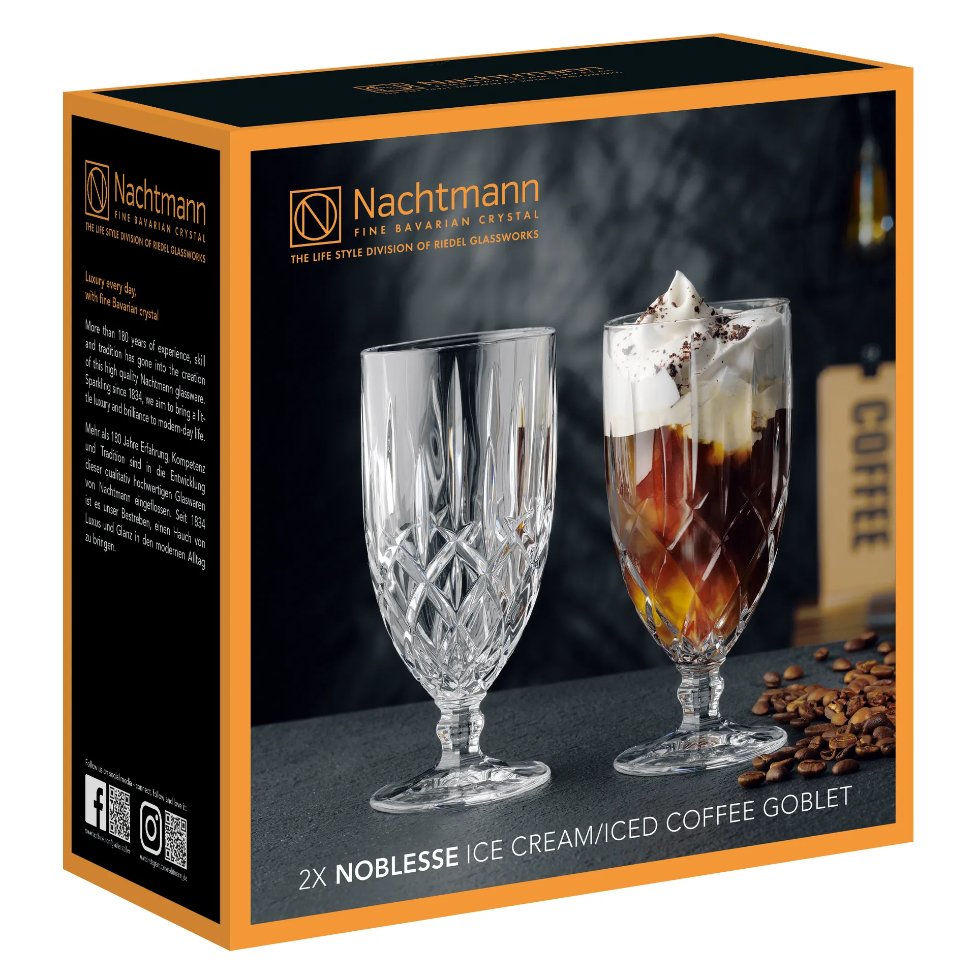 Noblesse dessertglazen 2-pack, Helder Nachtmann