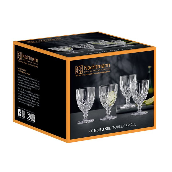 Noblesse glazen op voet 23 cl 4-pack, Helder Nachtmann