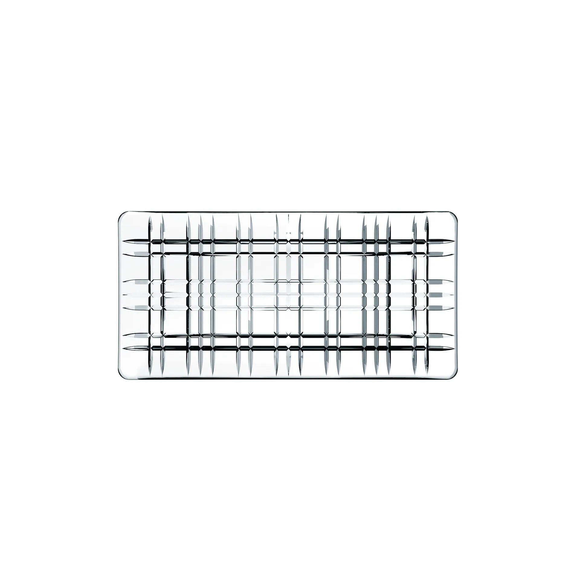 Vierkant bord 14 x 28 cm, transparant Nachtmann