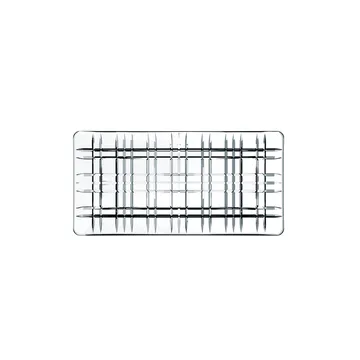 Vierkant bord 14 x 28 cm - transparant - Nachtmann