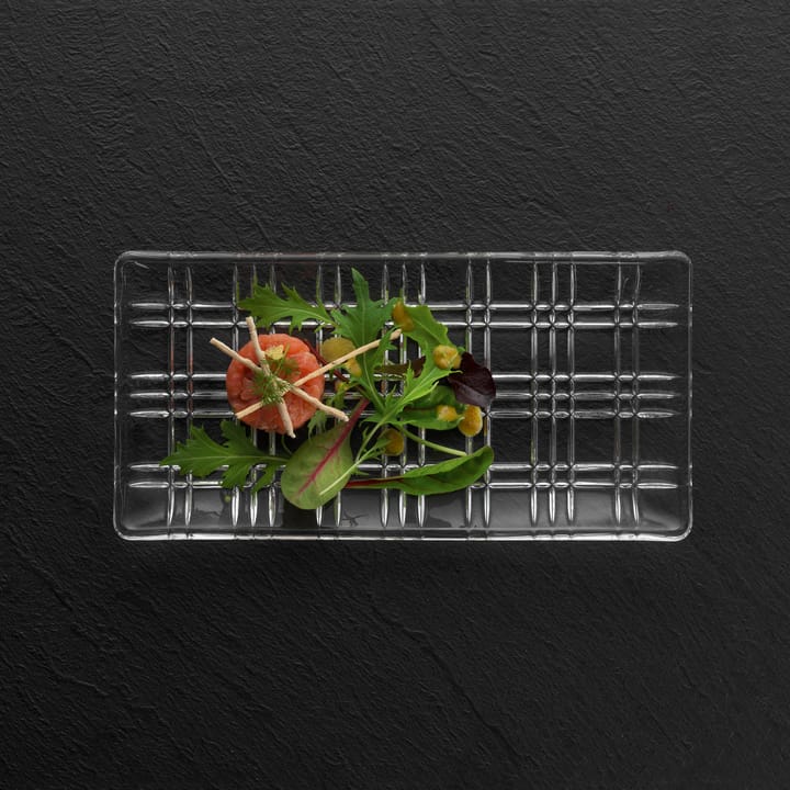 Vierkant bord 14 x 28 cm, transparant Nachtmann