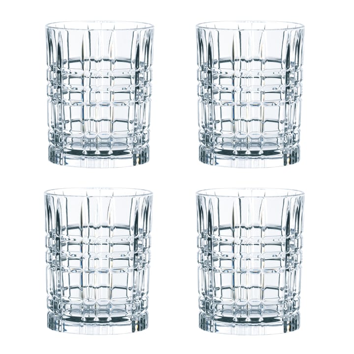 Vierkant whiskyglas 34 cl, 4 stuks - 34 cl - Nachtmann