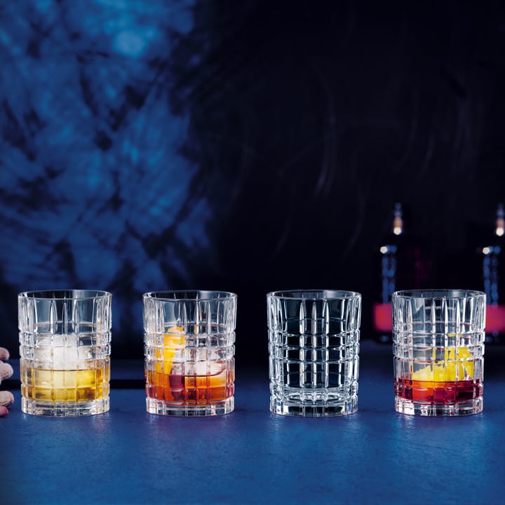 Vierkant whiskyglas 34 cl, 4 stuks - 34 cl - Nachtmann