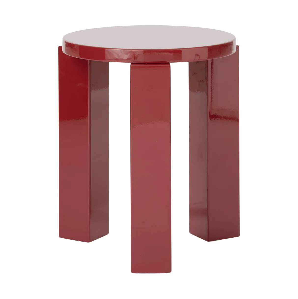 Atlas ronde kruk, Burgundy, Ø36x44 cm New Works