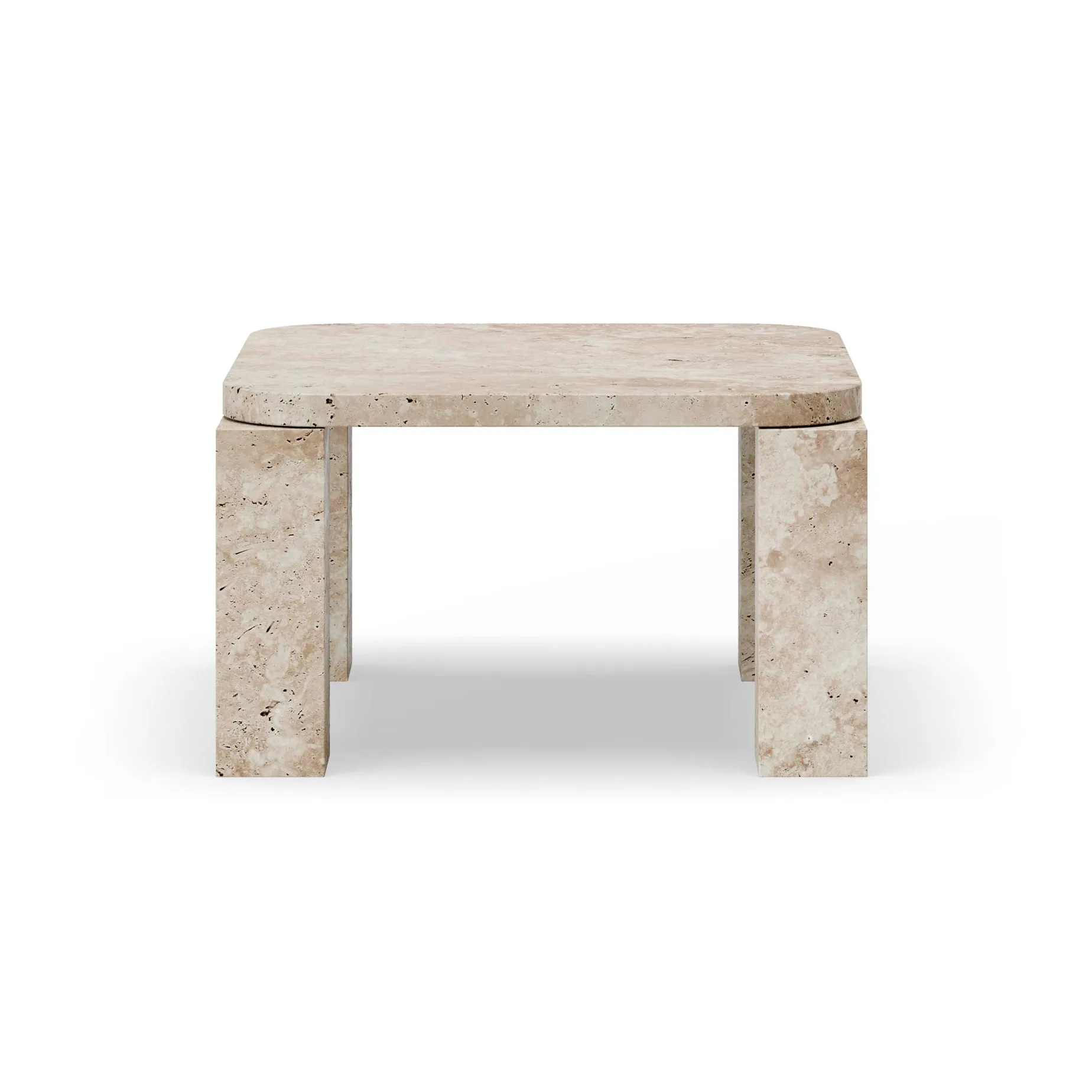Atlas salontafel 60x60 cm, Unfilled Travertine New Works