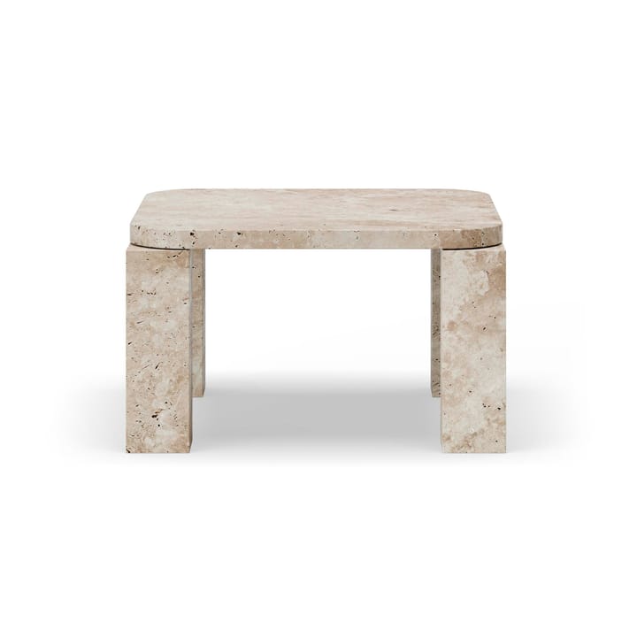 Atlas salontafel 60x60 cm - Unfilled Travertine - New Works