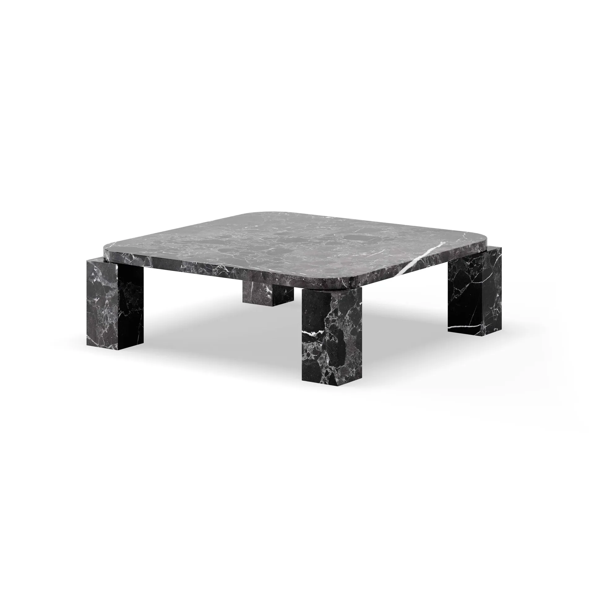 Atlas salontafel 82x82 cm, Costa Black marble New Works