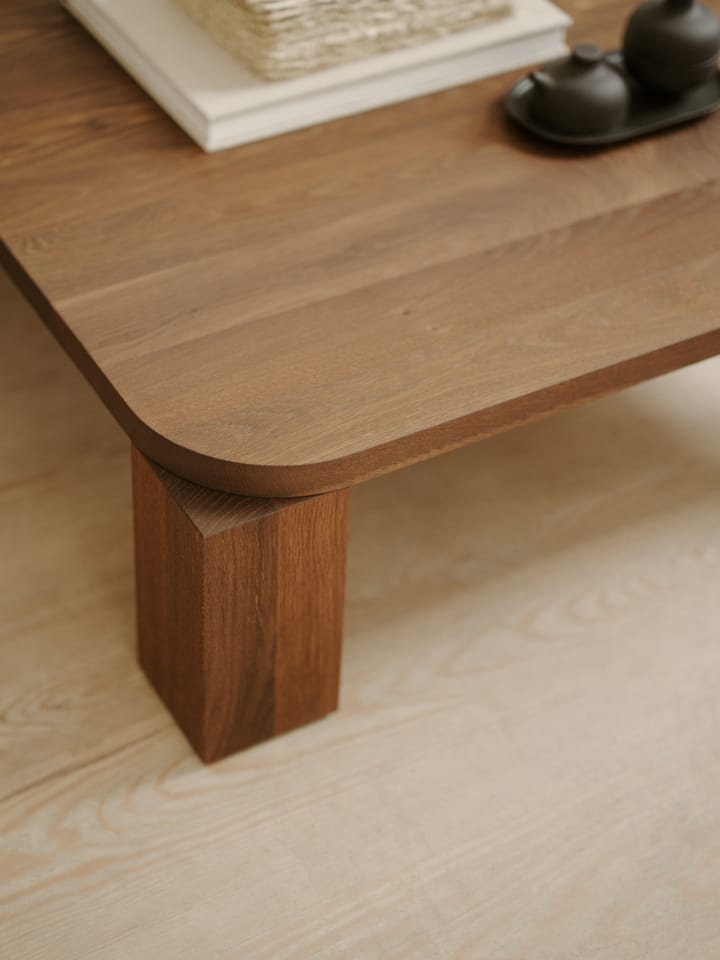 Atlas salontafel 82x82 cm, Gerookt Eiken New Works