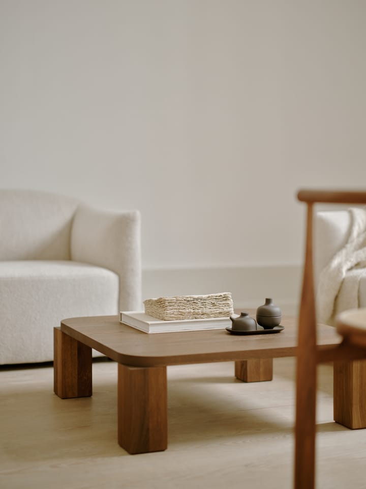 Atlas salontafel 82x82 cm, Gerookt Eiken New Works