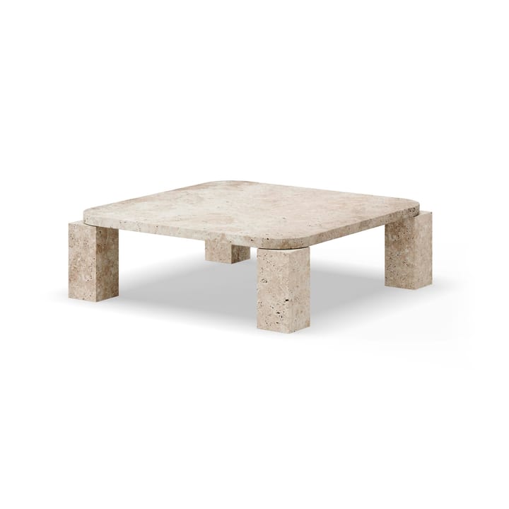 Atlas salontafel 82x82 cm, Unfilled Travertine New Works
