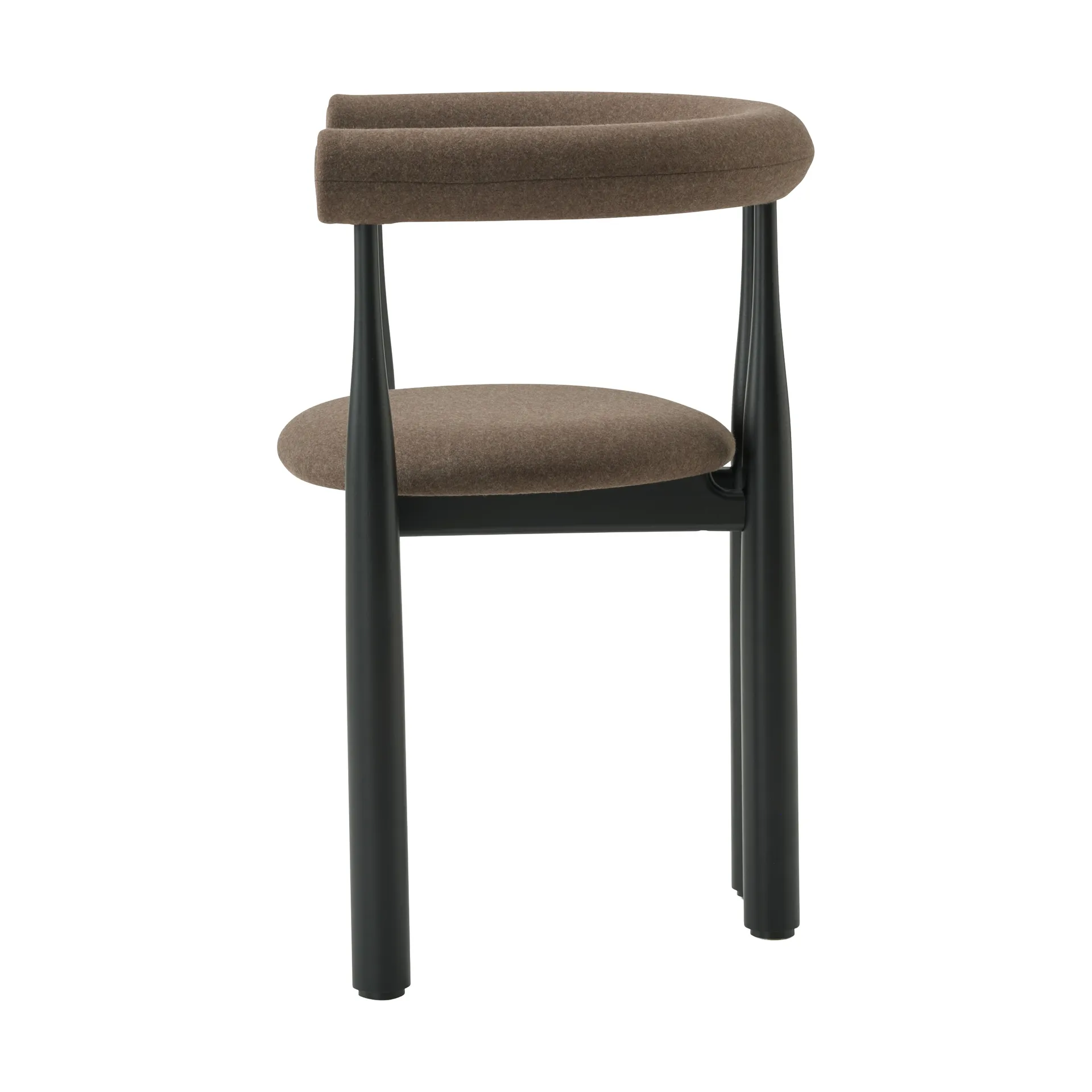 Bukowski armstoel bekleed, Black, Wooly Plus 1008 New Works