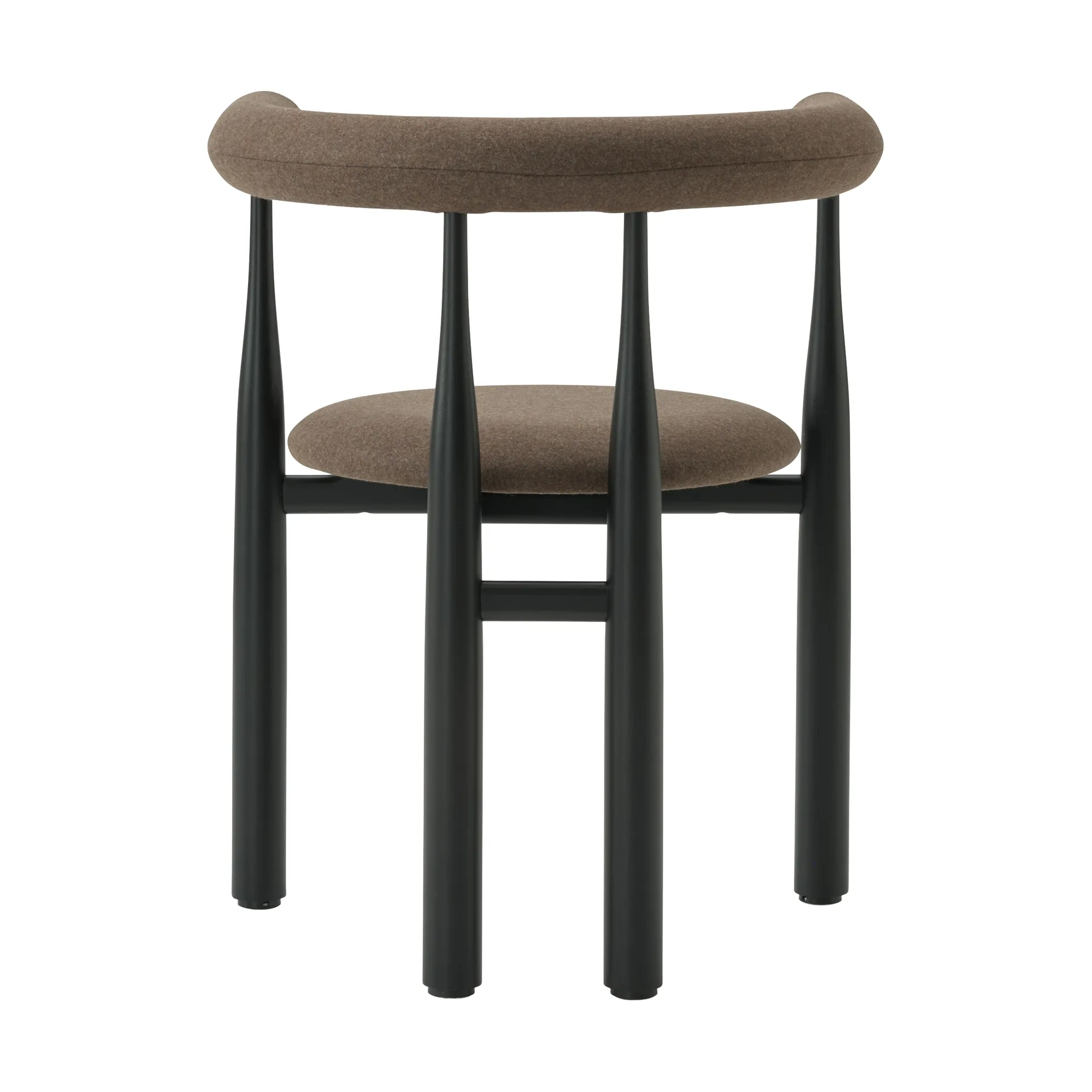 Bukowski armstoel bekleed, Black, Wooly Plus 1008 New Works