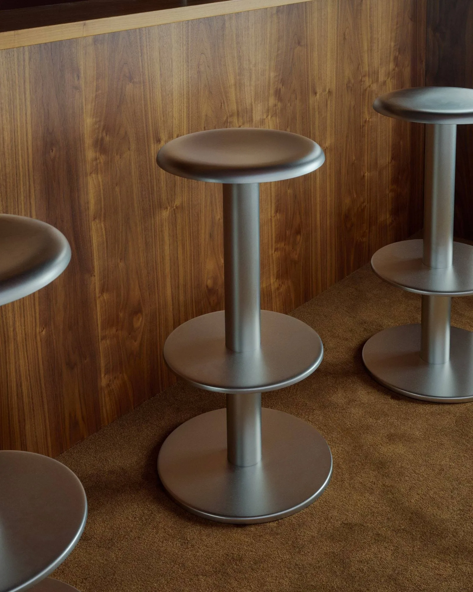 Coupe barkruk, Roestvrij staal, 76 cm New Works