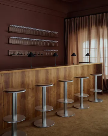 Coupe barkruk - Roestvrij staal, 76 cm - New Works