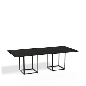 Florence rechthoekige eettafel - black ash, zwart onderstel - New Works