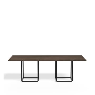 Florence rechthoekige eettafel - walnut, zwart onderstel - New Works