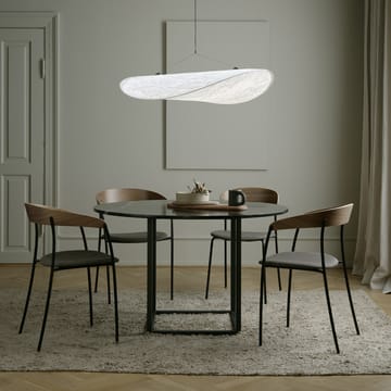 Florence ronde eettafel - Black ash-ø120 cm-zwart onderstel - New Works