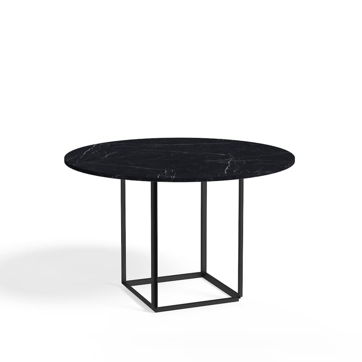 Florence ronde eettafel - black marquina marble, ø120, zwart onderstel - New Works