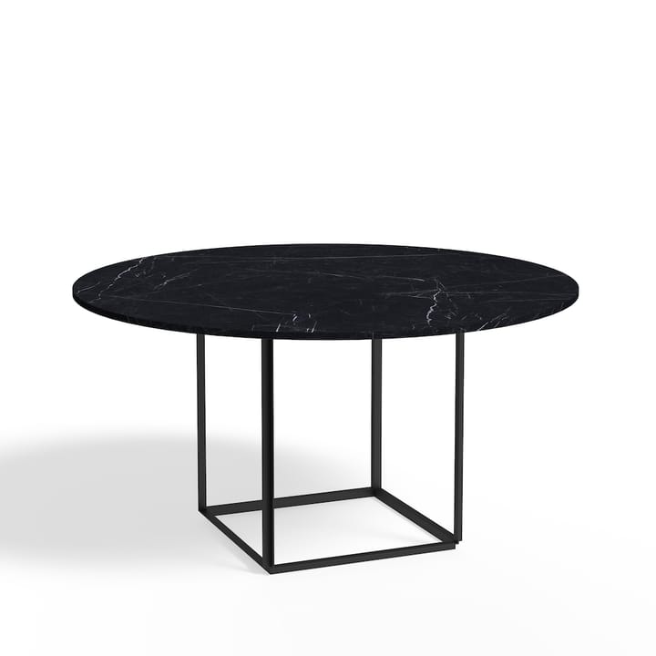 Florence ronde eettafel - black marquina marble, �ø145, zwart onderstel - New Works