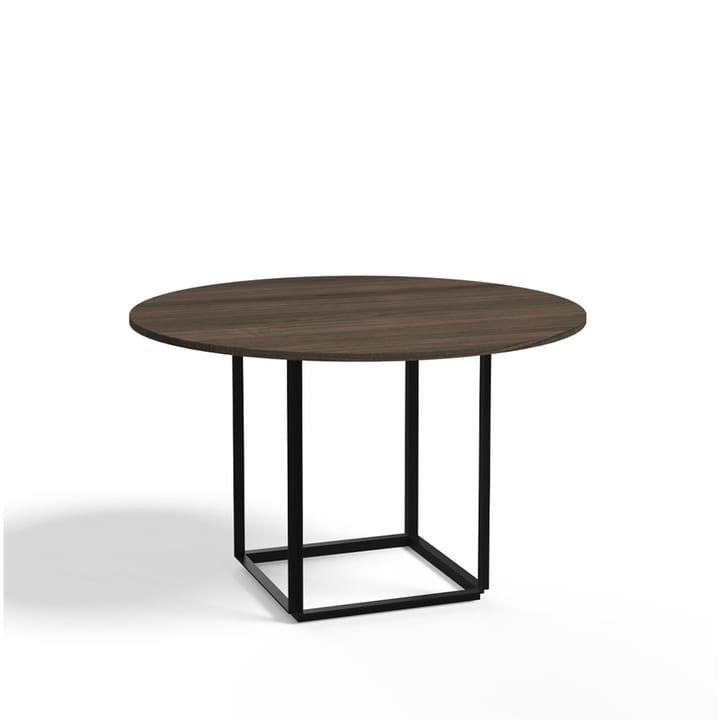 Florence ronde eettafel - walnut, ø120 cm, zwart onderstel - New Works