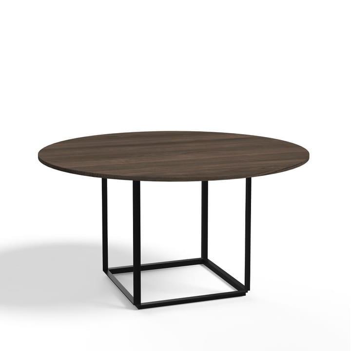 Florence ronde eettafel - walnut, ø145 cm, zwart onderstel - New Works