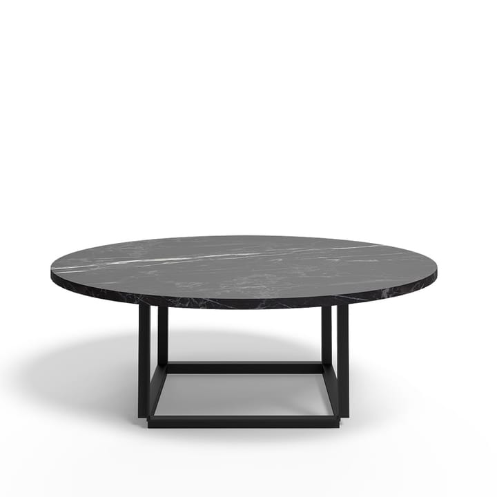 Florence salontafel - black marquina marble, ø90, zwart onderstel - New Works