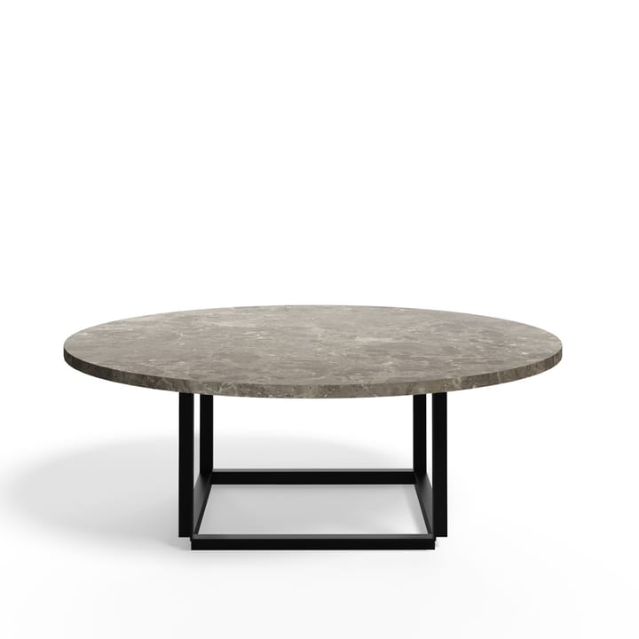 Florence salontafel - gris du marais marble, ø90 cm, zwart onderstel - New Works
