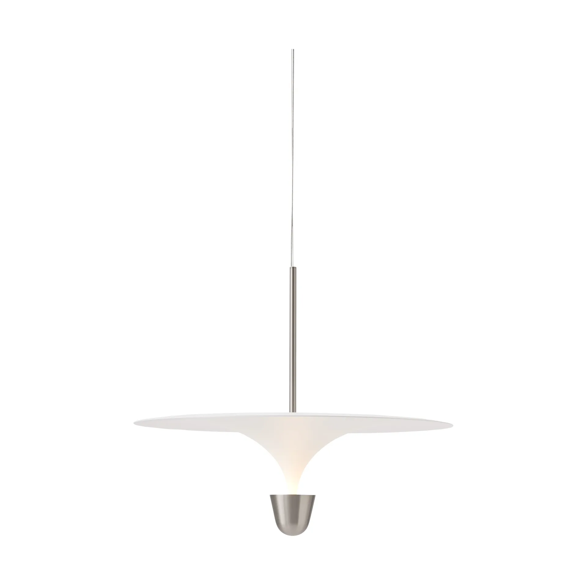 Kantarell hanglamp Ø60 cm, Nickel Plated New Works