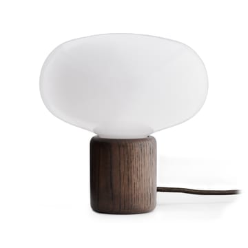 Karl-Johan tafellamp - Smoked oak-white opal glass - New Works