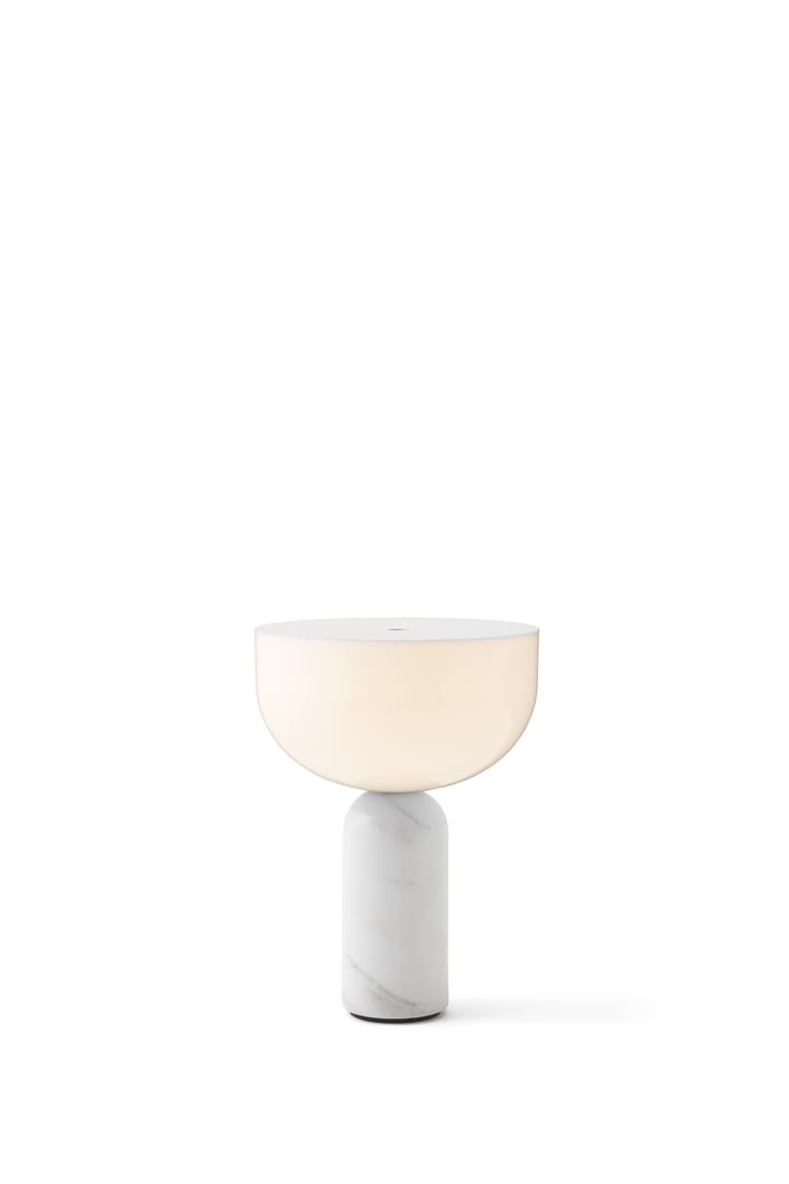 Kizu portable tafellamp, White marble New Works