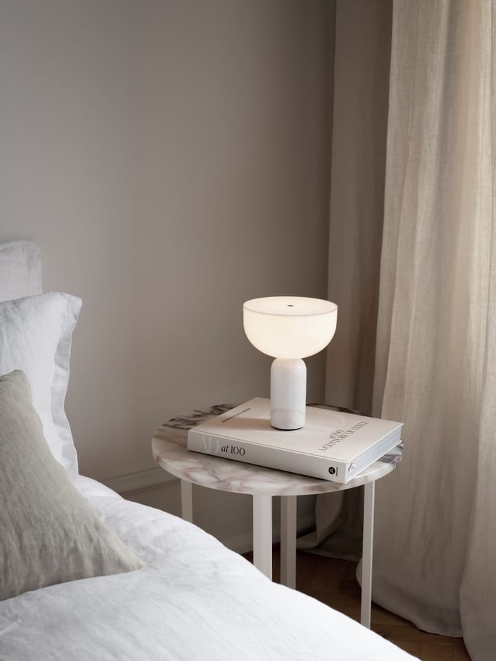 Kizu portable tafellamp - White marble - New Works
