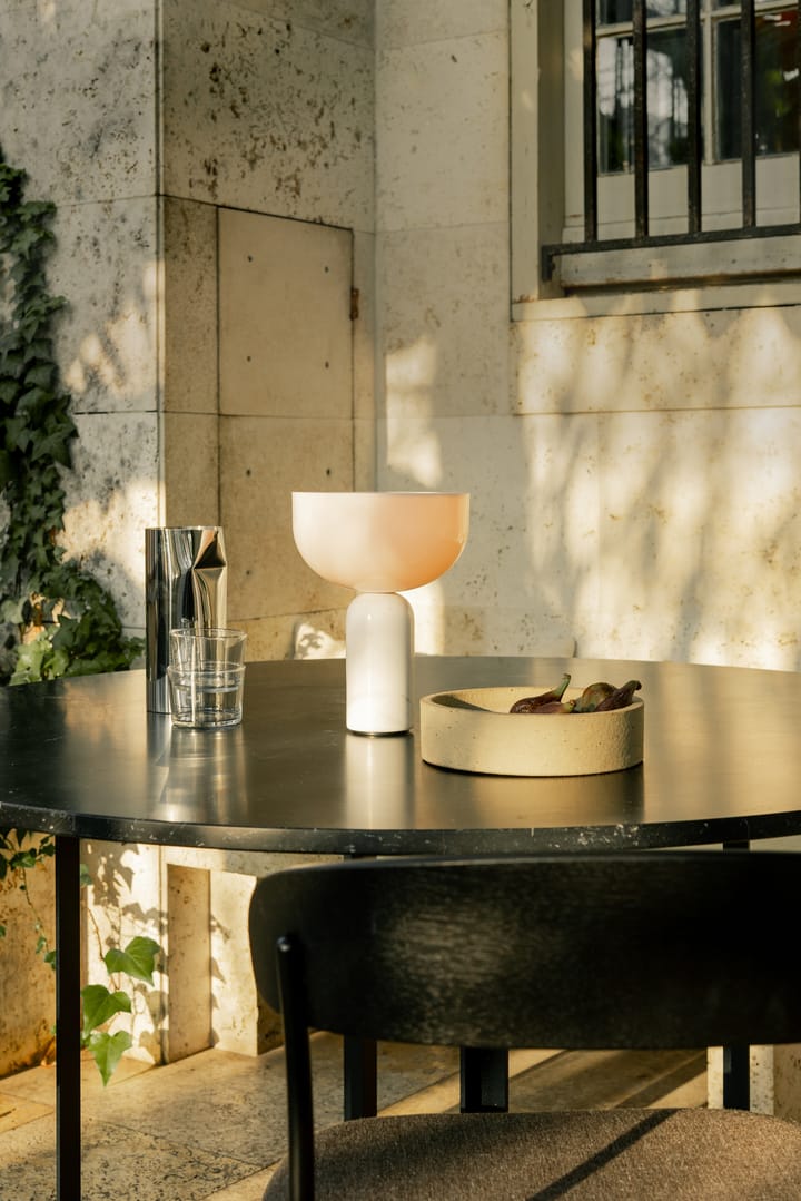 Kizu portable tafellamp, White marble New Works